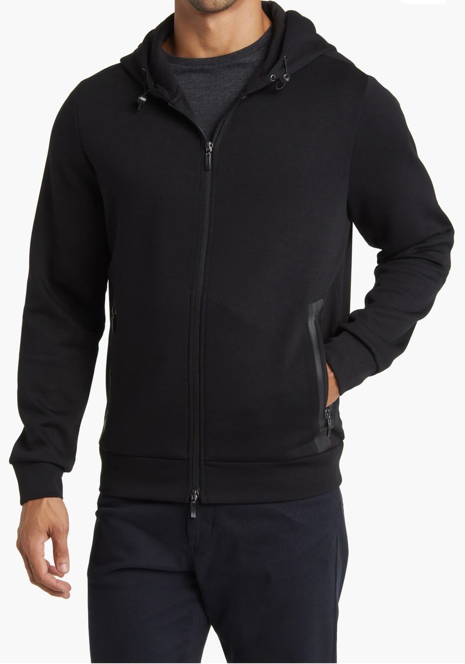 Robert Barakett Brixton Long Sleeve Full Zip Hoodie Men's Sz M Preppy Casual